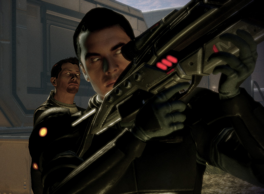 Mass Effect Kaiden Looks At Things