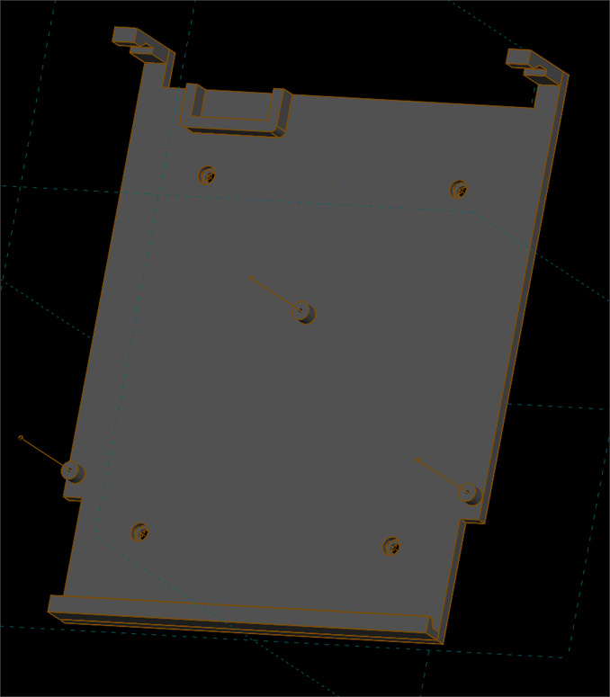 NES Cartridge Mount Solvespace CAD Model