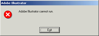 Adobe Illustrator Error