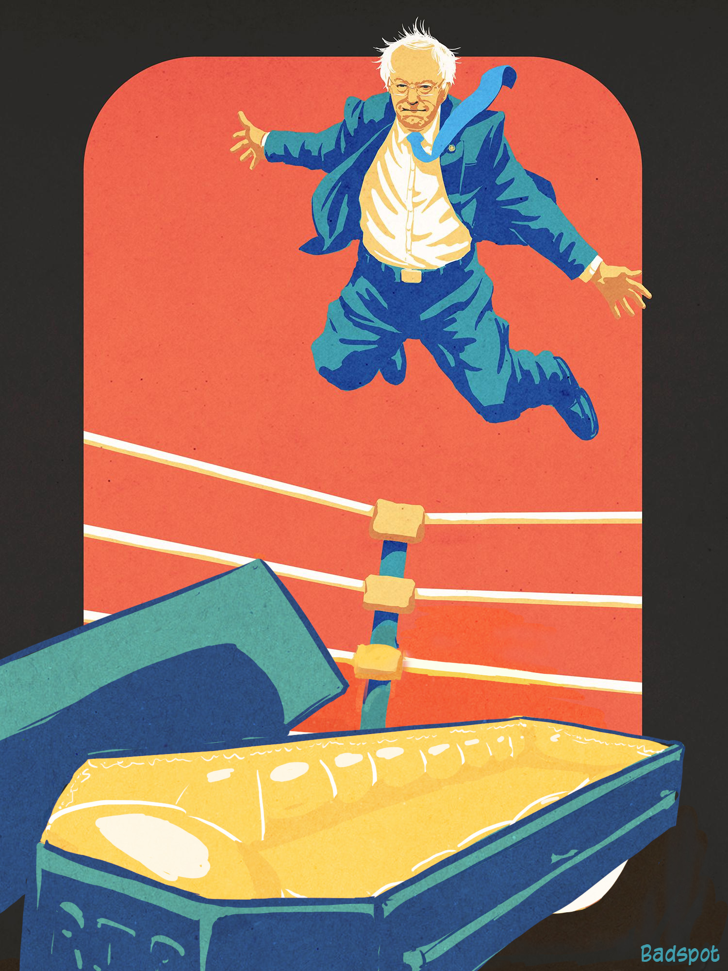 Bernie Off The Top Rope Fixed