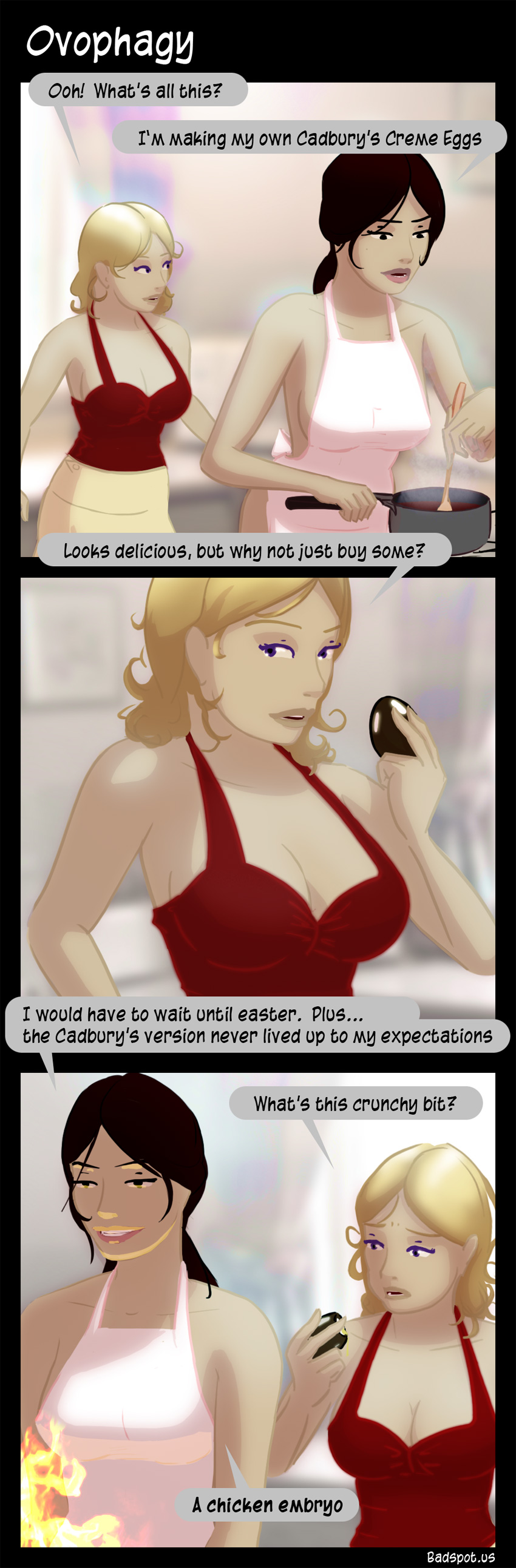 Comic Ovophagy