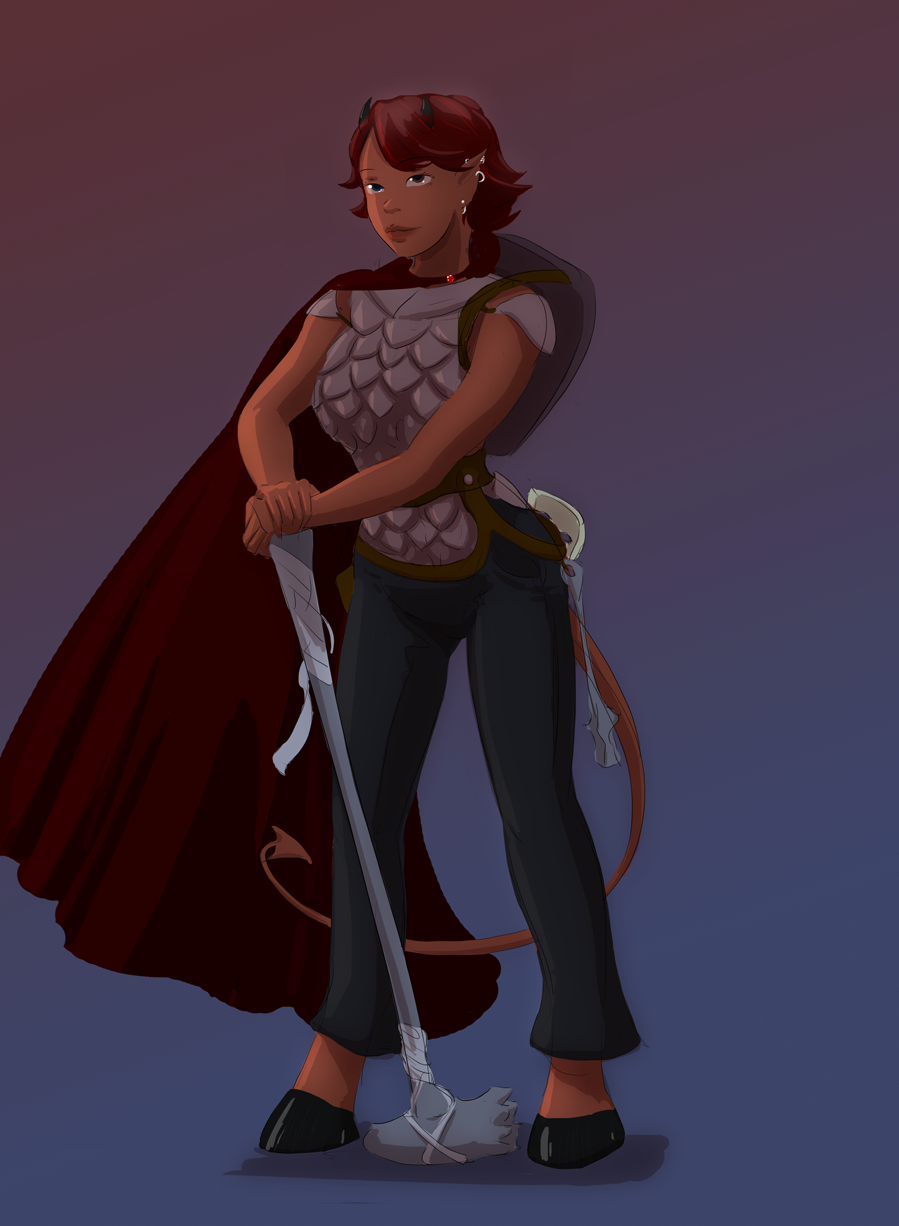 Ibilisi Diano Female Tiefling Barbarian