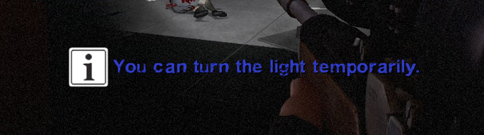 You can turn the light temporarily.
