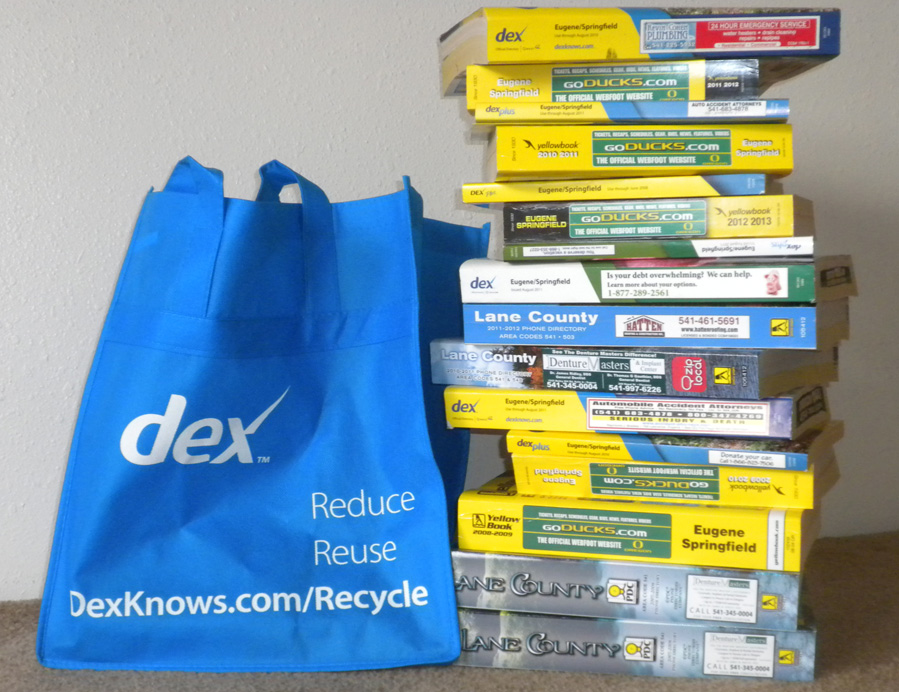 Phone Books Reduce Reuse Recycle
