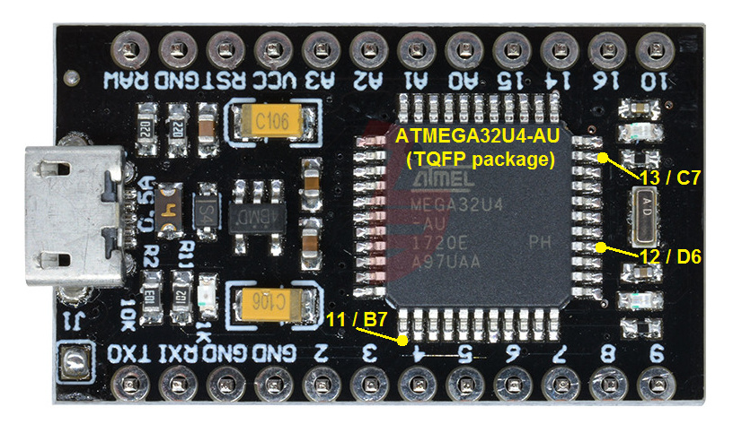 Pro Micro Extra Pins