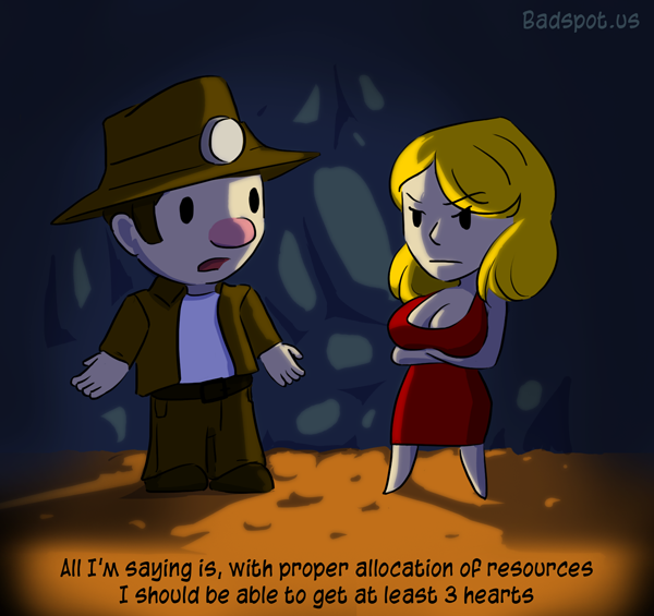 Spelunky Comic Hearts