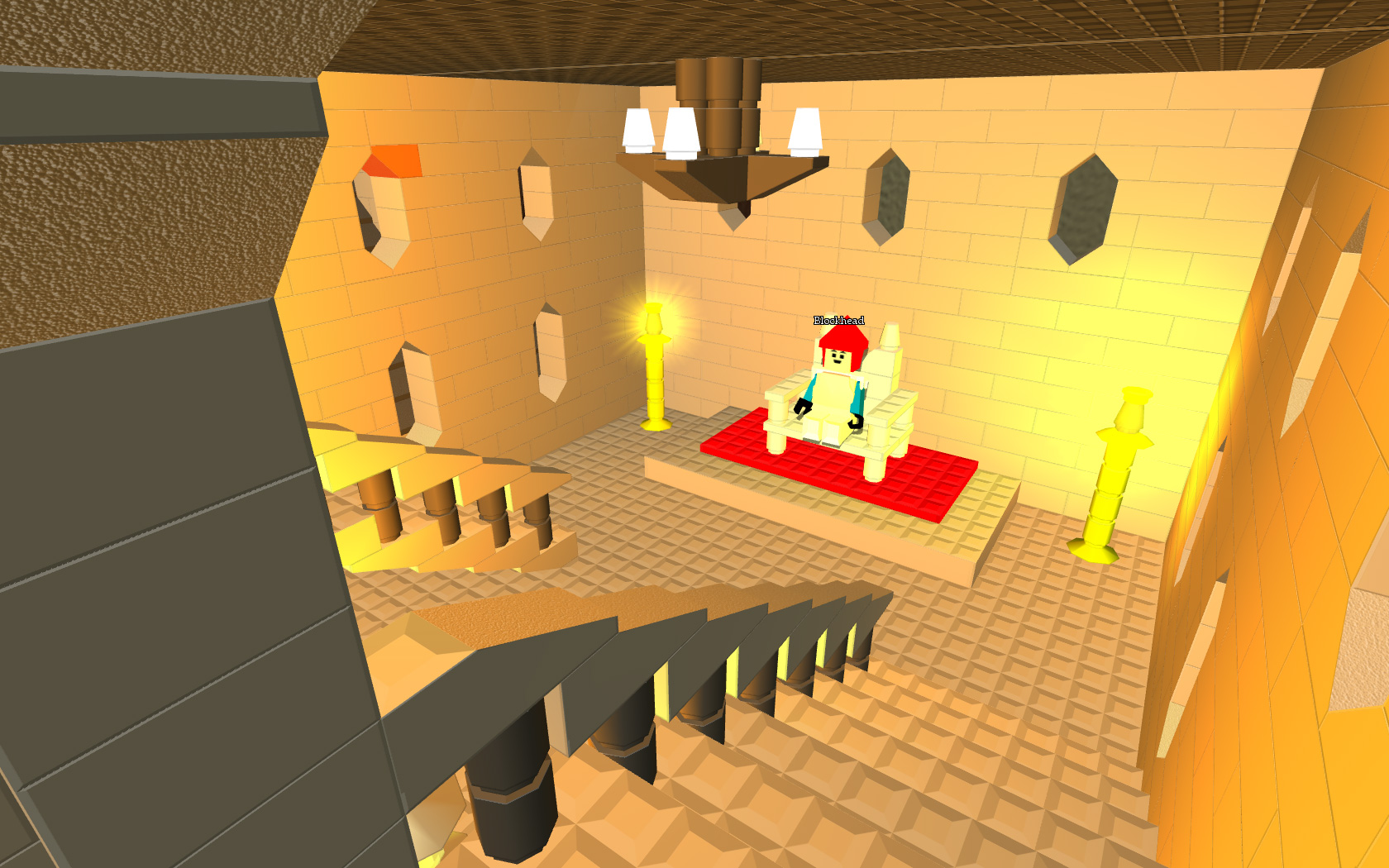 Lego throne room