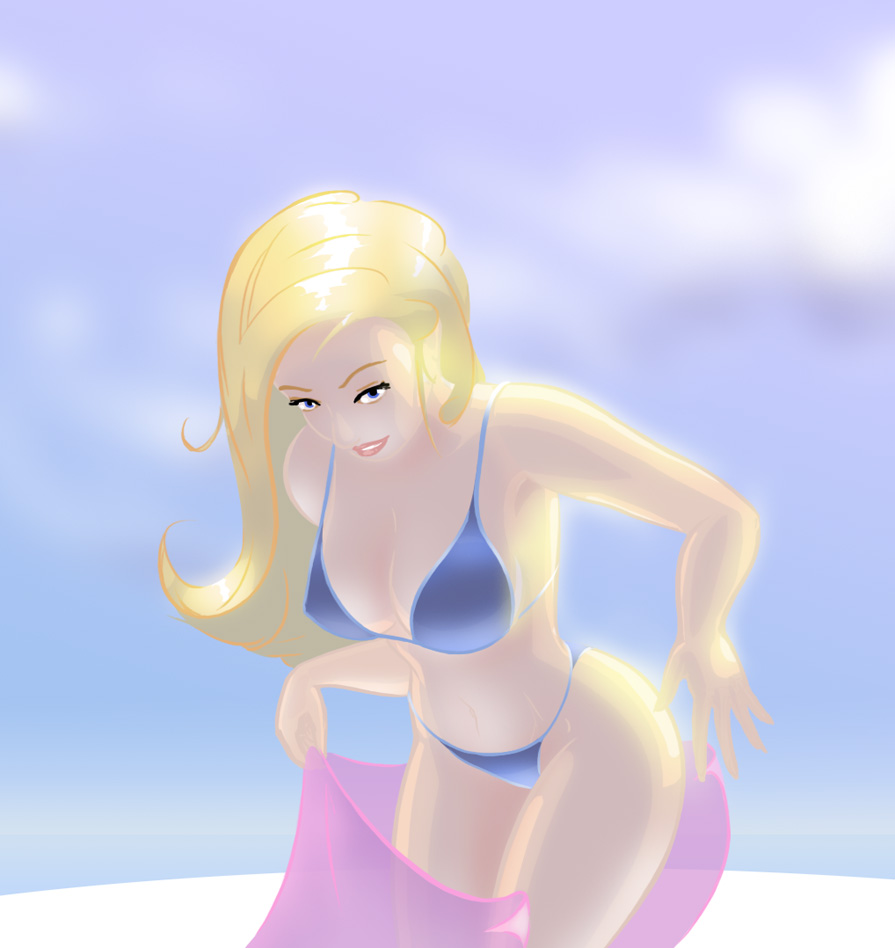 Beach Pinup