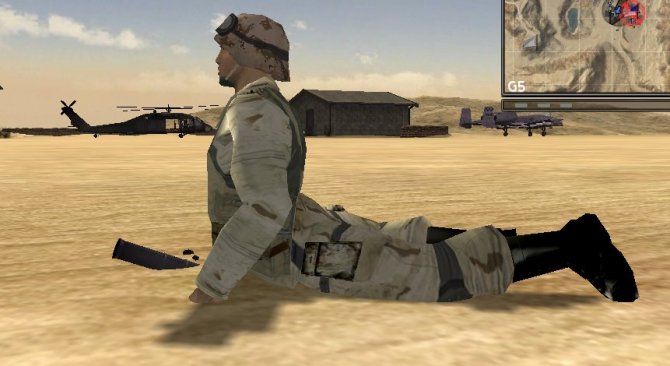 Desert Combat Animation Bug