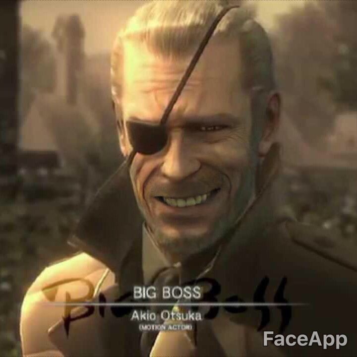 faceapp MGS3 Big Boss