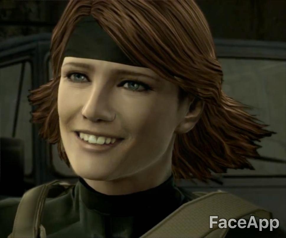 faceapp MGS4 Meryl