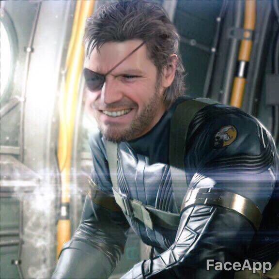 faceapp MGSV Snake Helicopter