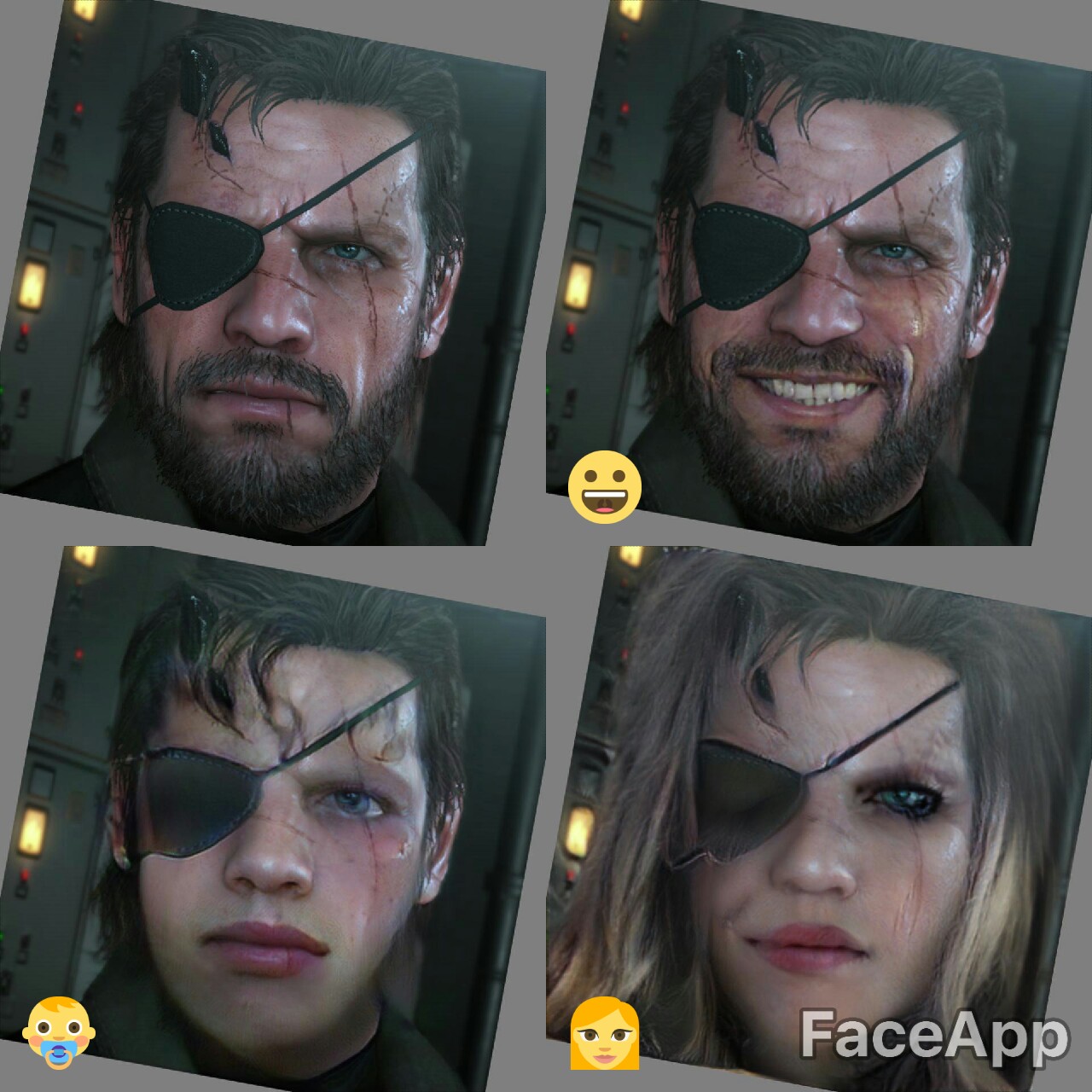 faceapp MGSV Snake
