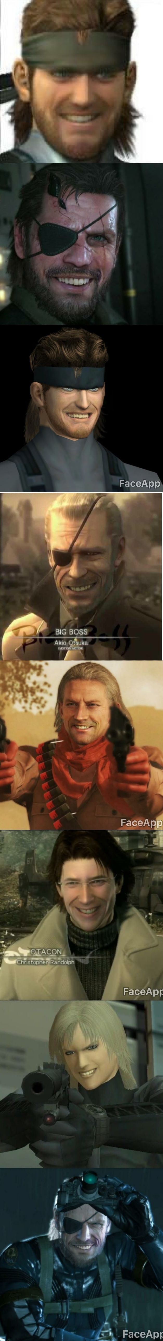 faceapp Metal Gear Solid