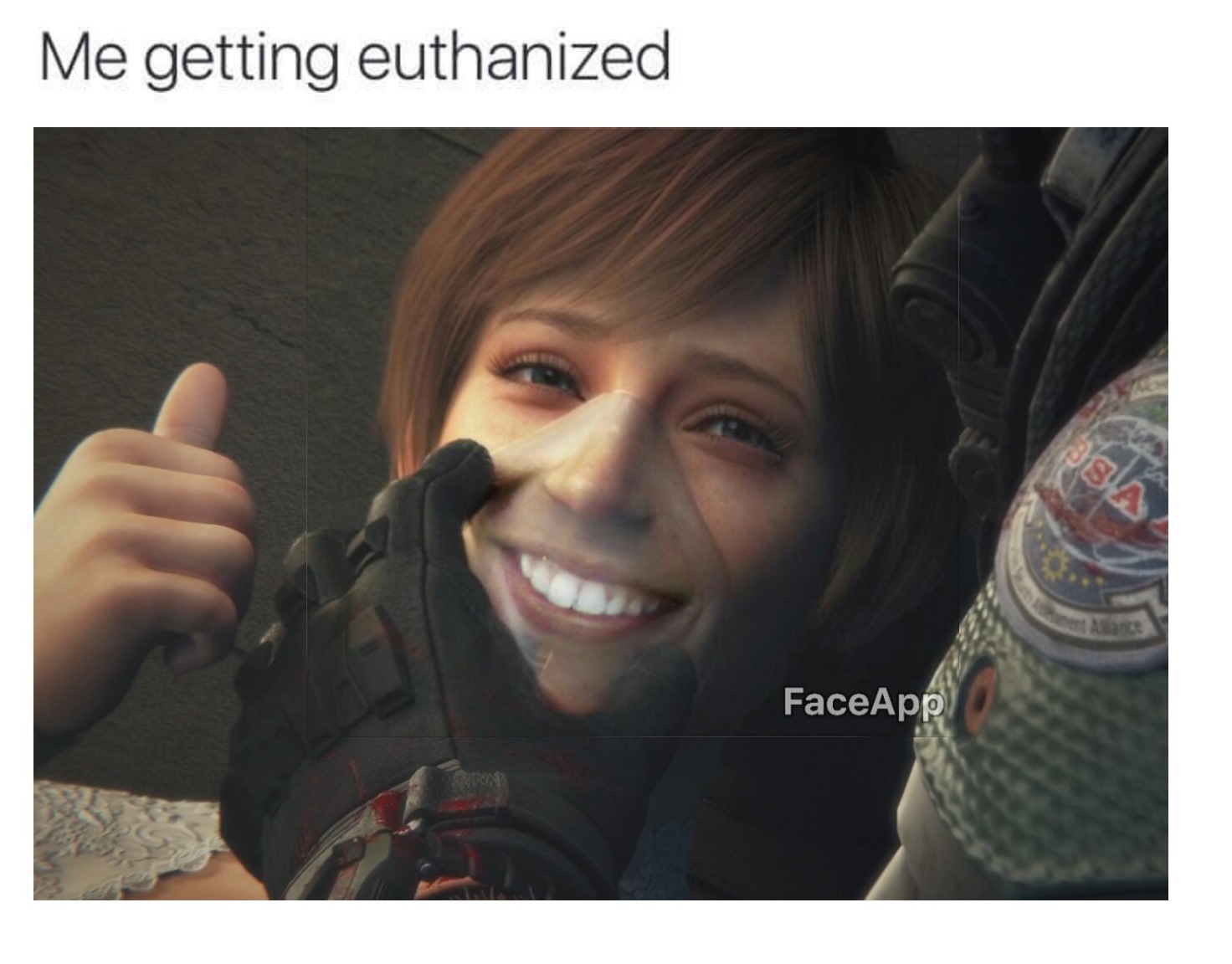 faceapp Resident Evil Euthanize