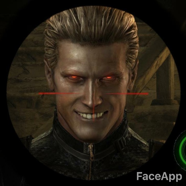 faceapp Resident Evil Wesker