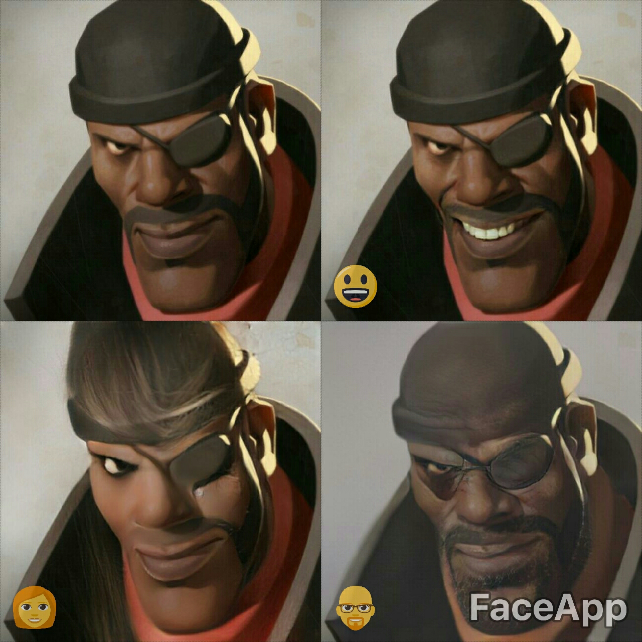 faceapp TF2 Demoman
