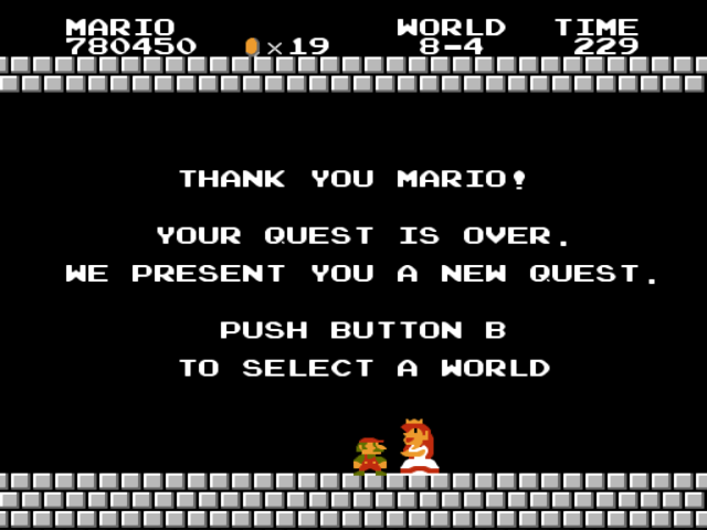 Super Mario Bros Ending