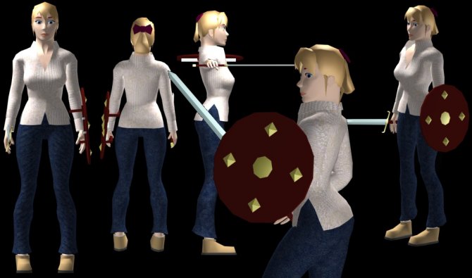 Female character model